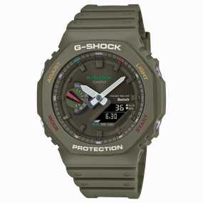 G-Shock Analog Digital DUO Green Resin Band Watch GAB2100FC-3A 