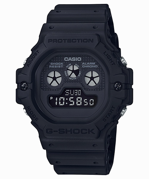 G-Shock Digital 5900 Style All Black Resin Band Watch DW5900BB-1D 