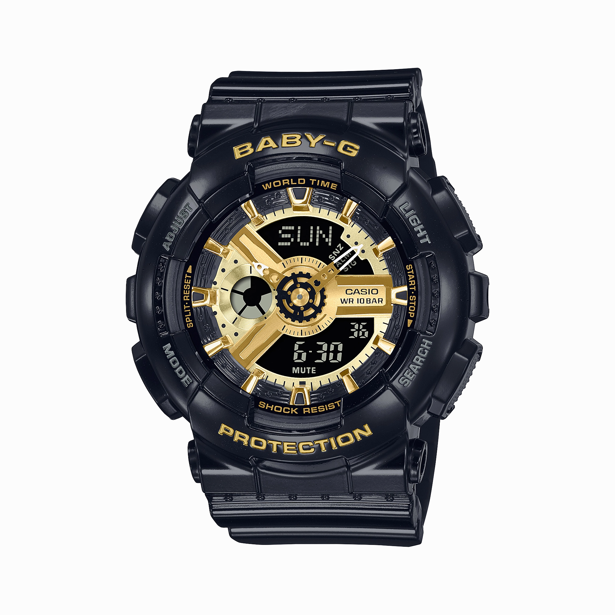 G-Shock Digital White Resin Band Watch BA110X-1A 