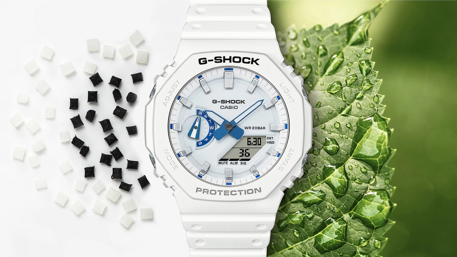 G-Shock Duo Sea of Star Glow White Resin Band Watch GA2100HDS-7A