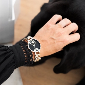 Gold coloured OOZOO watch with chunky chain bracelet - C11264,seiko watches,couple watches,watches designer,watches discount,women watches,best women watches,high end women's watches,high quality women's watches
