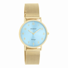 Gold coloured OOZOO watch with metal mesh bracelet - C20348,seiko watches,couple watches,watches designer,watches discount,women watches,best women watches,high end women's watches,high quality women's watches