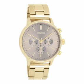 Gold coloured OOZOO watch with stainless steel bracelet - C11408,seiko watches,mens watches,couple watches,watches designer,watches discount,best watches for men