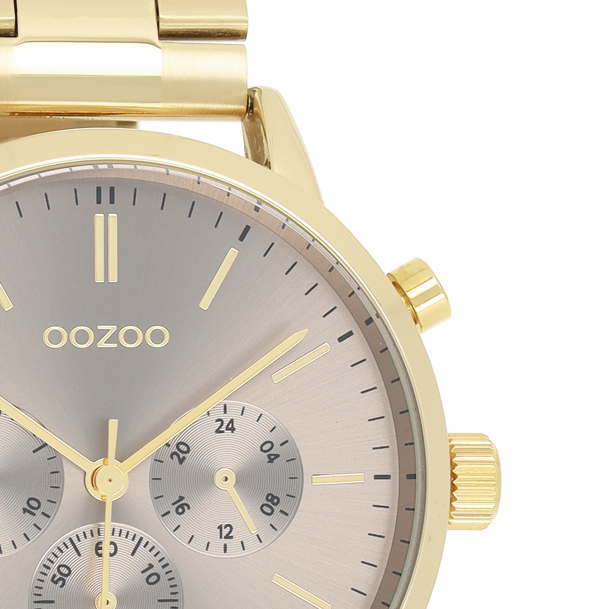 Gold coloured OOZOO watch with stainless steel bracelet - C11408