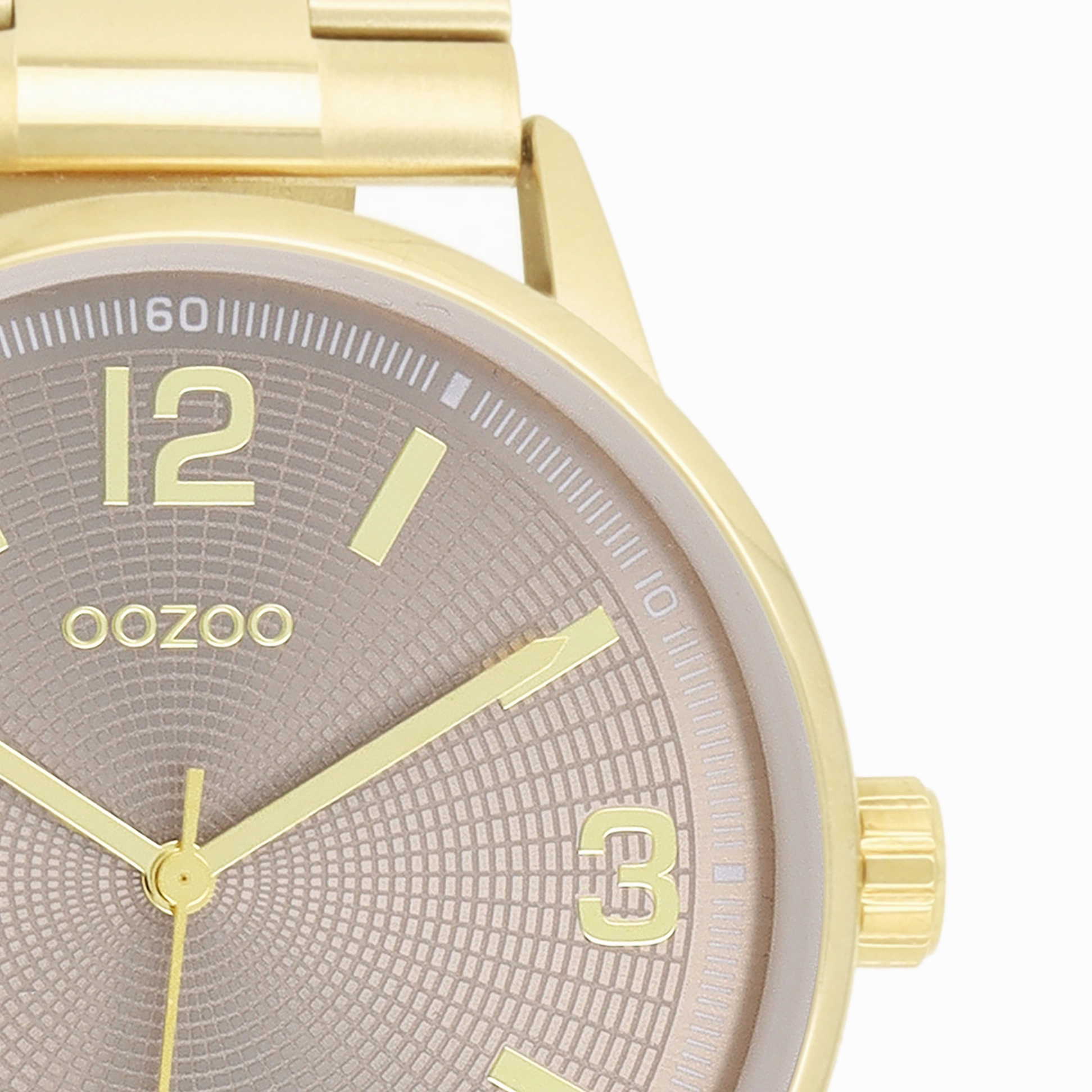 Gold coloured OOZOO watch with stainless steel bracelet - C11504