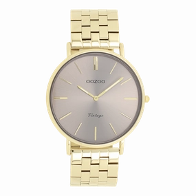 Gold coloured OOZOO watch with stainless steel bracelet - C20403,seiko watches,mens watches,couple watches,watches designer,watches discount,best watches for men