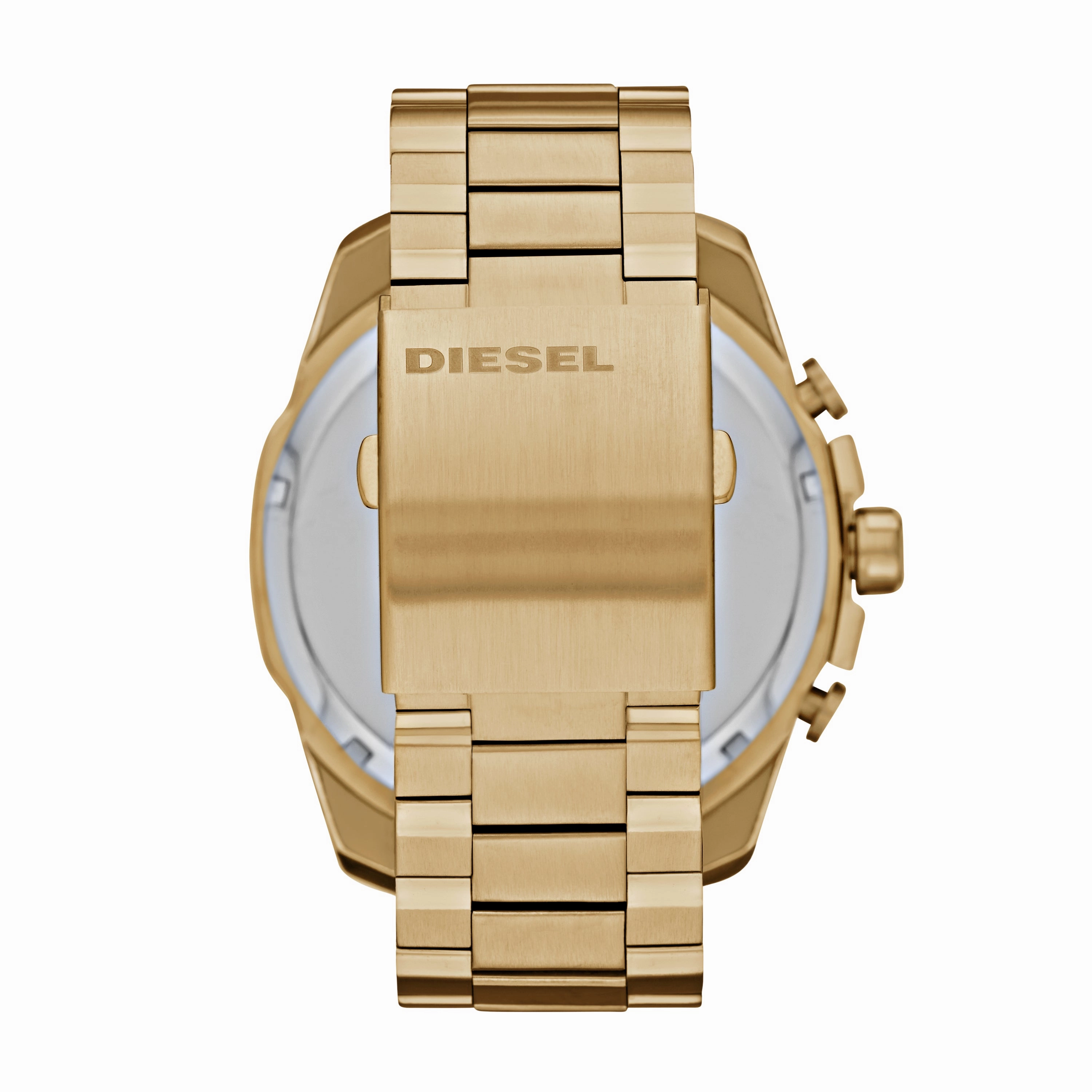 Gold-Tone Stainless Steel Diesel Mega Chief Chronograph Watch DZ4360