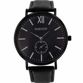 Harison Black Watch *Imitation Sub Dial Affordable Leather Watch Leather Watch Discount