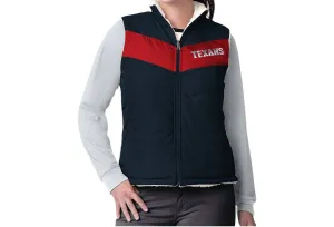Houston Texans Women's Reversible Game Rule Vest In Navy