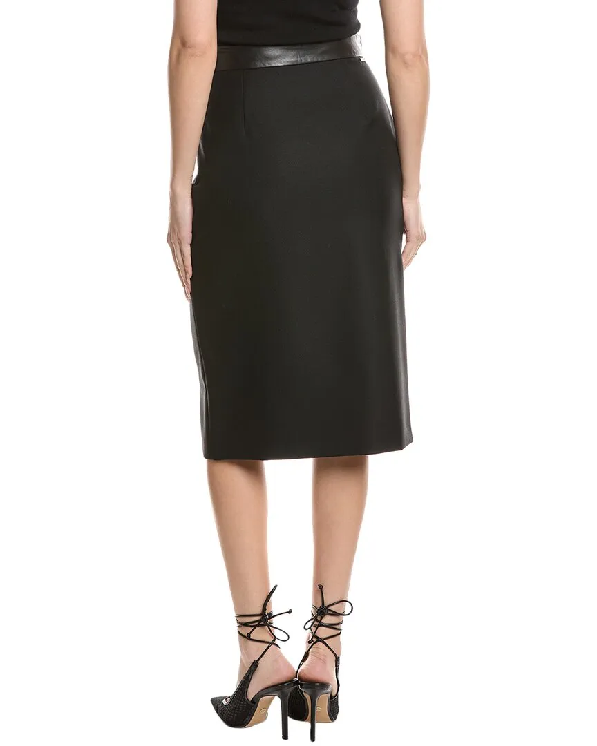 Hugo Boss Vepuro Wool Pencil Skirt