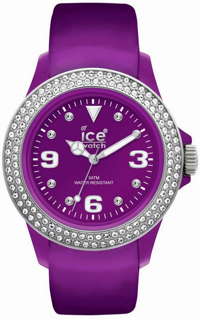 Ice-Watch Stone Tycoon Swarovski Crystals Purple Polyamide & Steel Unisex Strap Watch ST.PS.U.L.10 Women??s luxury watches Affordable women watches