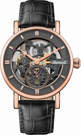 Ingersoll Herald Automatic Skeleton Black Watch 
