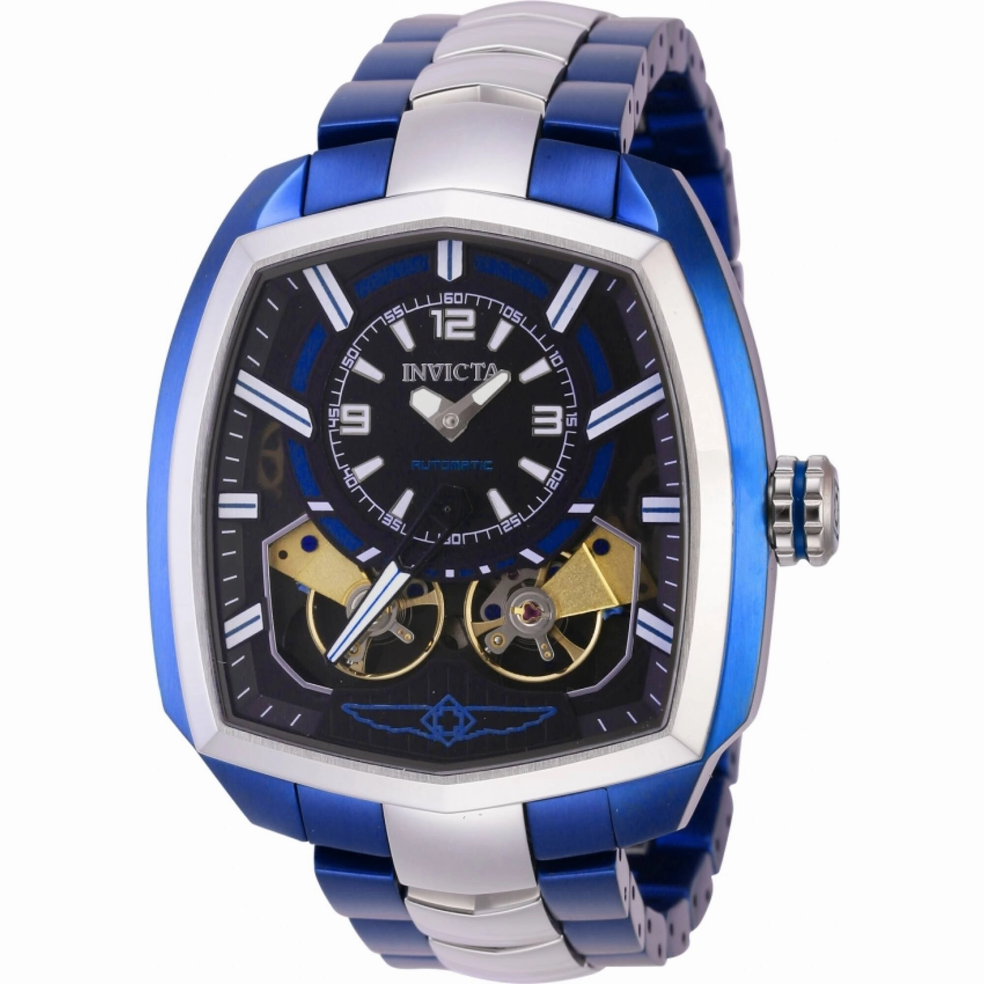Invicta Men's Automatic Watch - Akula Two Tone Blue and Silver Bracelet | 44000,automatic watch,automatic watches for men,automatic watches for women,luxury automatic watch,minimalist automatic watch,dress automatic watch,vintage automatic watch,automatic
