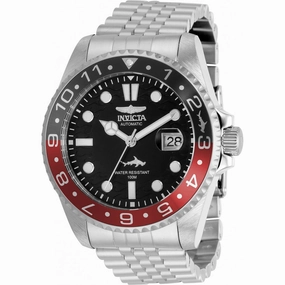 Invicta Men's Automatic Watch - Pro Diver Black Dial Silver Steel Bracelet | 35149,automatic watch,automatic watches for men,automatic watches for women,luxury automatic watch,minimalist automatic watch,dress automatic watch,vintage automatic watch,automa