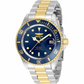 Invicta Men's Automatic Watch - Pro Diver Navy Blue Dial SS Bracelet Date | 35703,automatic watch,automatic watches for men,automatic watches for women,luxury automatic watch,minimalist automatic watch,dress automatic watch,vintage automatic watch,automat