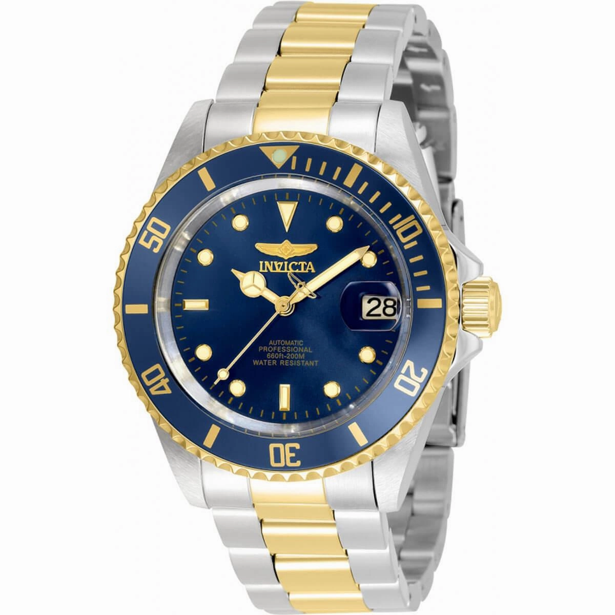 Invicta Men's Automatic Watch - Pro Diver Navy Blue Dial SS Bracelet Date | 35703,automatic watch,automatic watches for men,automatic watches for women,luxury automatic watch,minimalist automatic watch,dress automatic watch,vintage automatic watch,automat