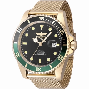 Invicta Men's Dive Watch - Pro Diver Automatic Black Dial Yellow Gold Bracelet | 47967,automatic watch,automatic watches for men,automatic watches for women,luxury automatic watch,minimalist automatic watch,dress automatic watch,vintage automatic watch,au