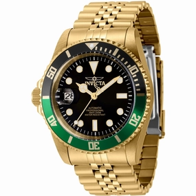 Invicta Men's Left Handed Watch - Pro Diver Quartz Green, Black Bezel Bracelet | 43985,automatic watch,automatic watches for men,automatic watches for women,luxury automatic watch,minimalist automatic watch,dress automatic watch,vintage automatic watch,au