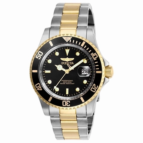 Invicta Men's Quartz Watch - Pro Diver Black Dial Two Tone Bracelet | 26973 Luxury Quartz Watch Quartz Watch Sale