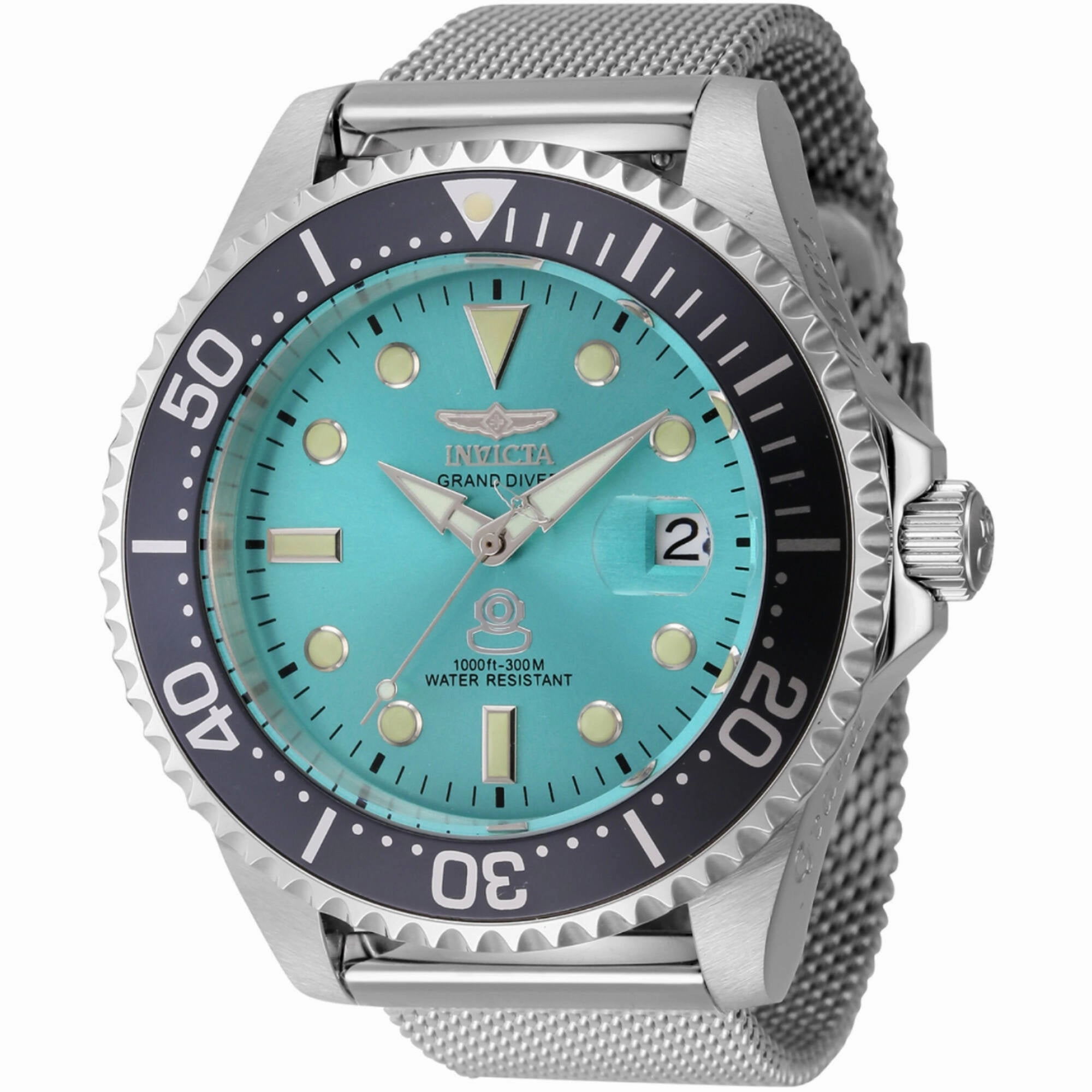 Invicta Men's Watch - Grand Diver Silver Tone Automatic Blue Dial Bracelet | 45804,automatic watch,automatic watches for men,automatic watches for women,luxury automatic watch,minimalist automatic watch,dress automatic watch,vintage automatic watch,automa