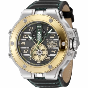 Invicta Men's Watch - Invicta Racing Downforce Quartz Black Leather Strap | 47380 
