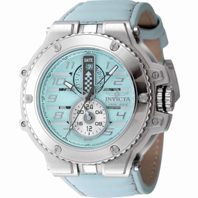 Invicta Men's Watch - Invicta Racing Downforce Turquoise Leather Strap Date | 47377 Luxury Quartz Watch Quartz Watch Sale