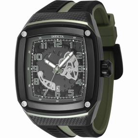 Invicta Men's Watch - Invicta Racing Gunmetal and Green Dial Silicone Strap | 48067 