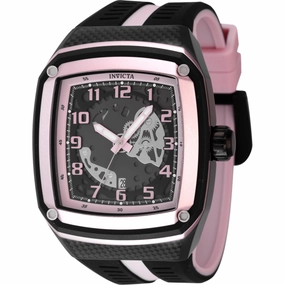 Invicta Men's Watch - Invicta Racing Gunmetal and Pink Dial Silicone Strap | 48068 