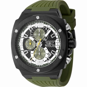 Invicta Men's Watch - Invicta Racing Quartz Chronograph Green Silicone Strap | 48162 