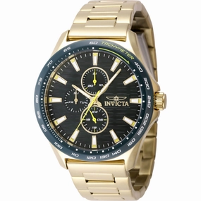 Invicta Men's Watch - Invicta Racing Quartz Green Dial Yellow Gold Bracelet | 48870 