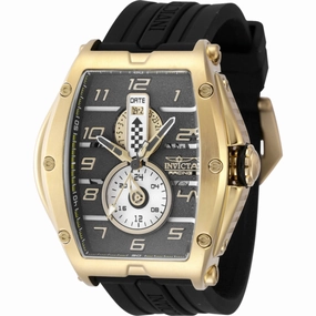 Invicta Men's Watch - Invicta Racing Quartz Yellow Gold Case Black Strap | 47386 Luxury Quartz Watch Quartz Watch Sale