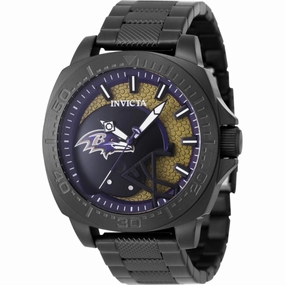 Invicta Men's Watch - NFL Baltimore Ravens Dark Yellow, Blue and Black Dial | 47875 Luxury Quartz Watch Quartz Watch Sale