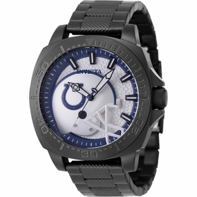 Invicta Men's Watch - NFL Indianapolis Colts Blue and Silver Dial Bracelet | 47896 Luxury Quartz Watch Quartz Watch Sale