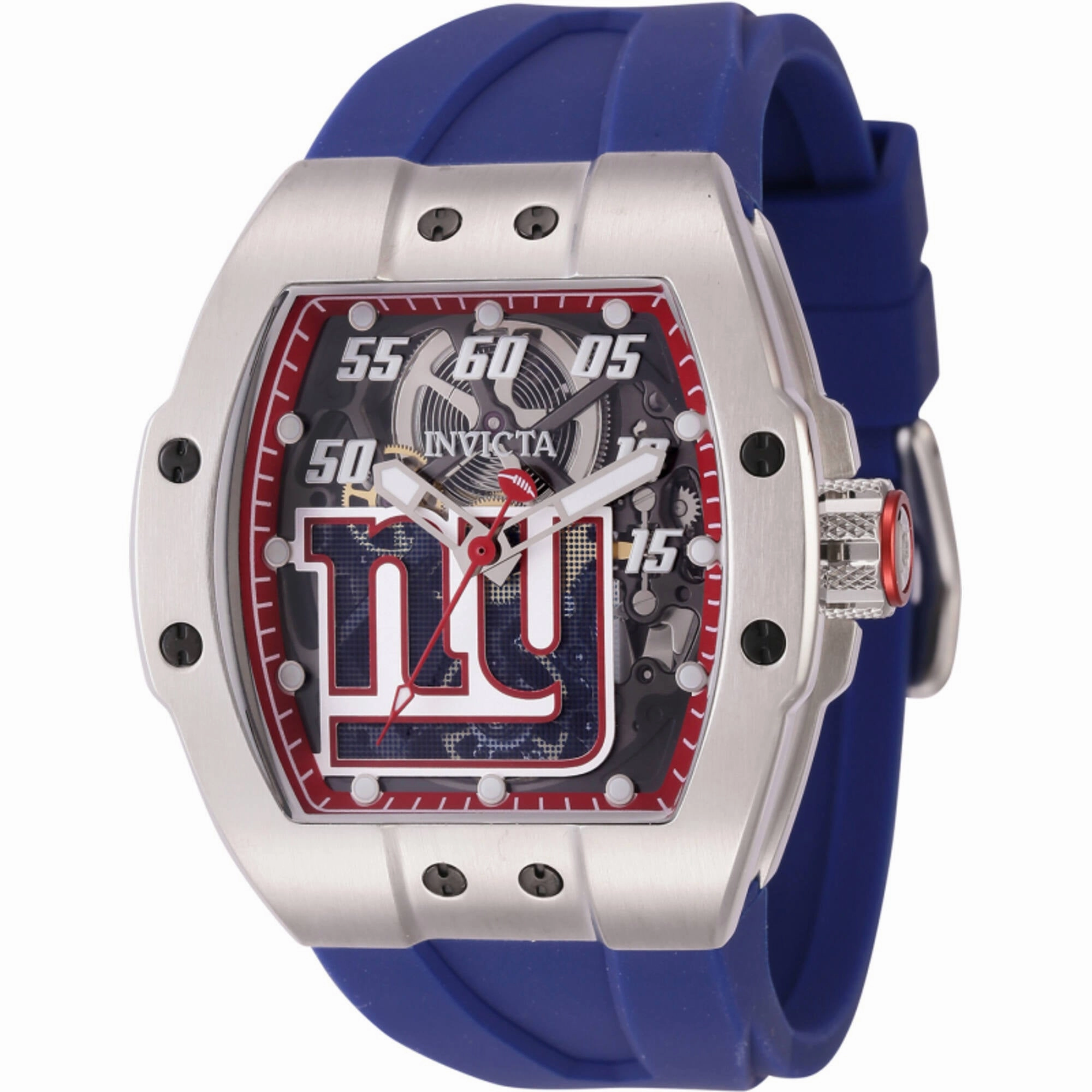Invicta Men's Watch - NFL New York Giants Automatic Blue Silicone Rubber Strap | 45060,automatic watch,automatic watches for men,automatic watches for women,luxury automatic watch,minimalist automatic watch,dress automatic watch,vintage automatic watch,au