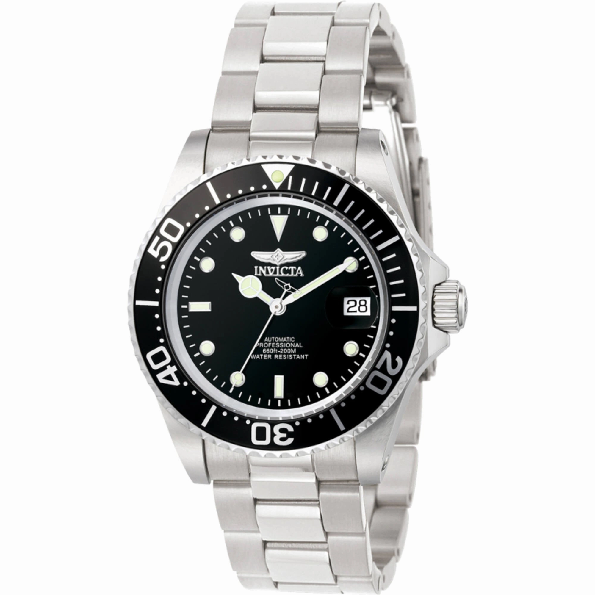 Invicta Men's Watch - Pro Diver Automatic Black Dial Silver Steel Bracelet | 8926OB,automatic watch,automatic watches for men,automatic watches for women,luxury automatic watch,minimalist automatic watch,dress automatic watch,vintage automatic watch,autom