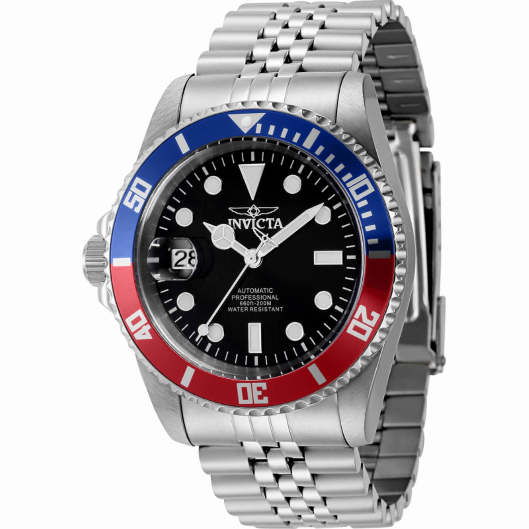 Invicta Men's Watch - Pro Diver Automatic Black Dial Stainless Steel Bracelet | 43981,automatic watch,automatic watches for men,automatic watches for women,luxury automatic watch,minimalist automatic watch,dress automatic watch,vintage automatic watch,aut