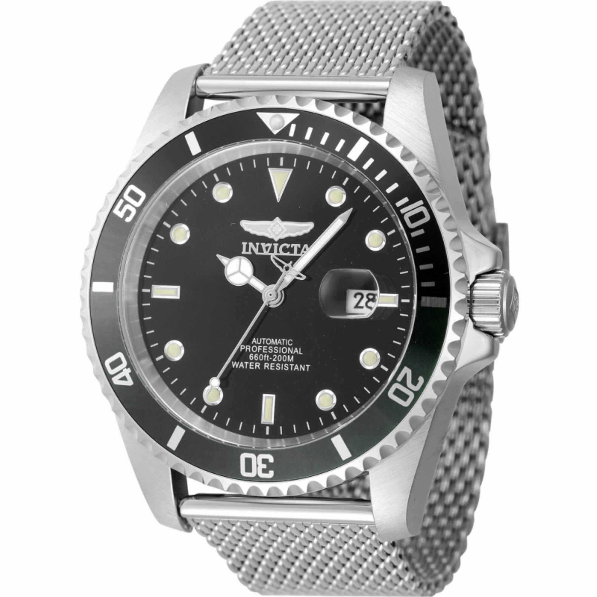 Invicta Men's Watch - Pro Diver Automatic Black Dial Stainless Steel Bracelet | 47964,automatic watch,automatic watches for men,automatic watches for women,luxury automatic watch,minimalist automatic watch,dress automatic watch,vintage automatic watch,aut