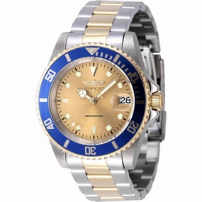 Invicta Men's Watch - Pro Diver Automatic Gold Dial Two Tone Steel Bracelet | 47394,automatic watch,automatic watches for men,automatic watches for women,luxury automatic watch,minimalist automatic watch,dress automatic watch,vintage automatic watch,autom