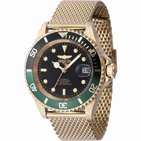 Invicta Men's Watch - Pro Diver Quartz Black Dial Yellow Gold Steel Bracelet | 47723 Luxury Quartz Watch Quartz Watch Sale