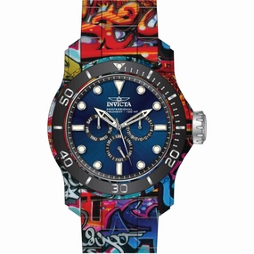 Invicta Men's Watch - Pro Diver Quartz Blue Dial Aqua Plating Steel Bracelet | 47856 Luxury Quartz Watch Quartz Watch Sale