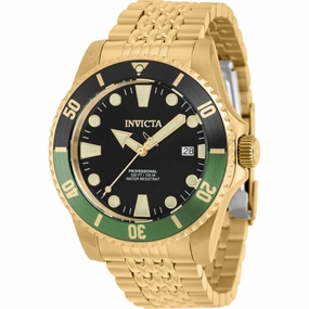 Invicta Men's Watch - Pro Diver Rotating Bezel Yellow Gold Steel Bracelet | 39763,automatic watch,automatic watches for men,automatic watches for women,luxury automatic watch,minimalist automatic watch,dress automatic watch,vintage automatic watch,automat