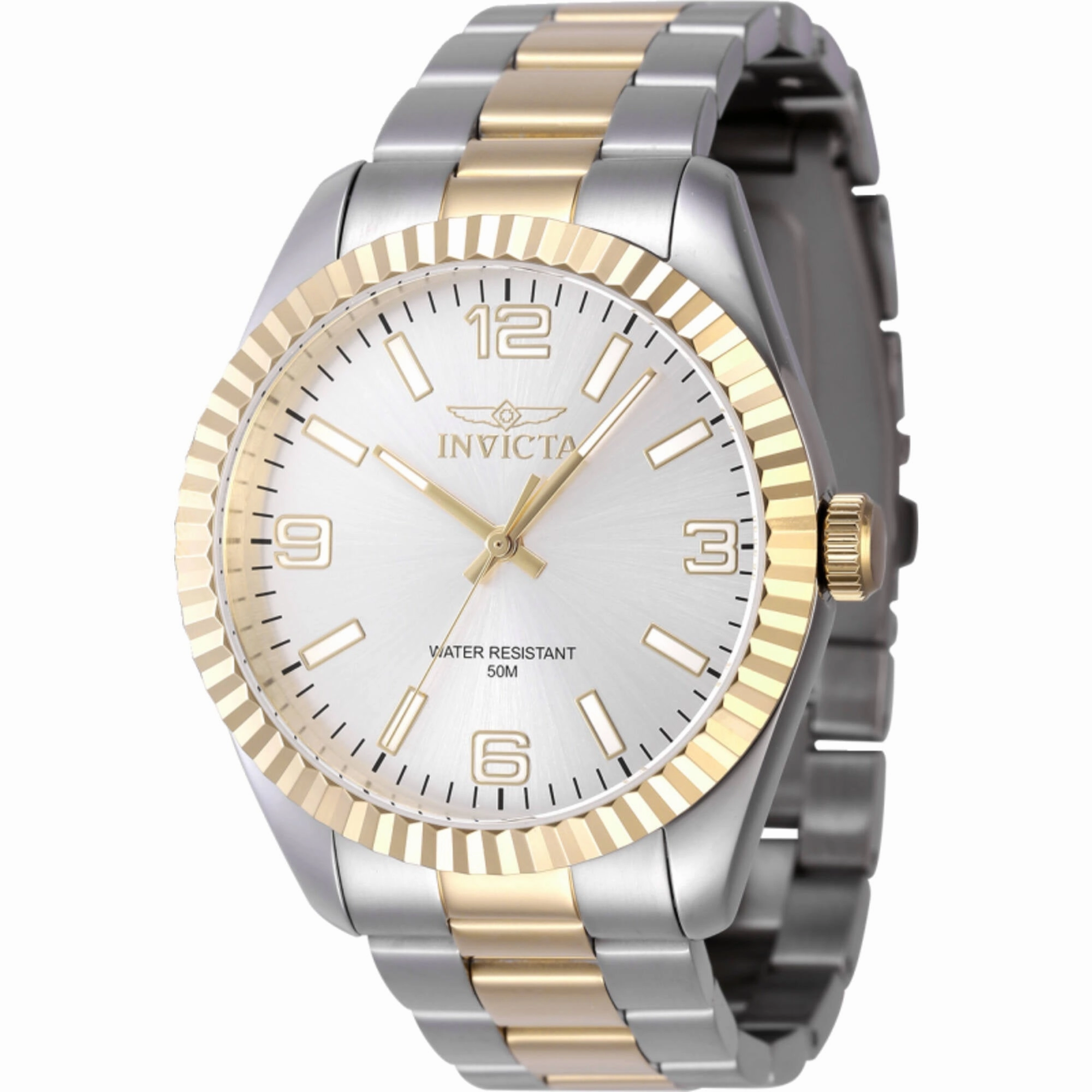 Invicta Men's Watch - Specialty Quartz Silver Tone Dial Two Tone Bracelet | 47454 Luxury Quartz Watch Quartz Watch Sale
