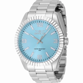 Invicta Men's Watch - Specialty Quartz Tiffany Blue Dial Silver Steel Bracelet | 48904 men's watches best men's watches under $500 affordable men's watches men watches classic