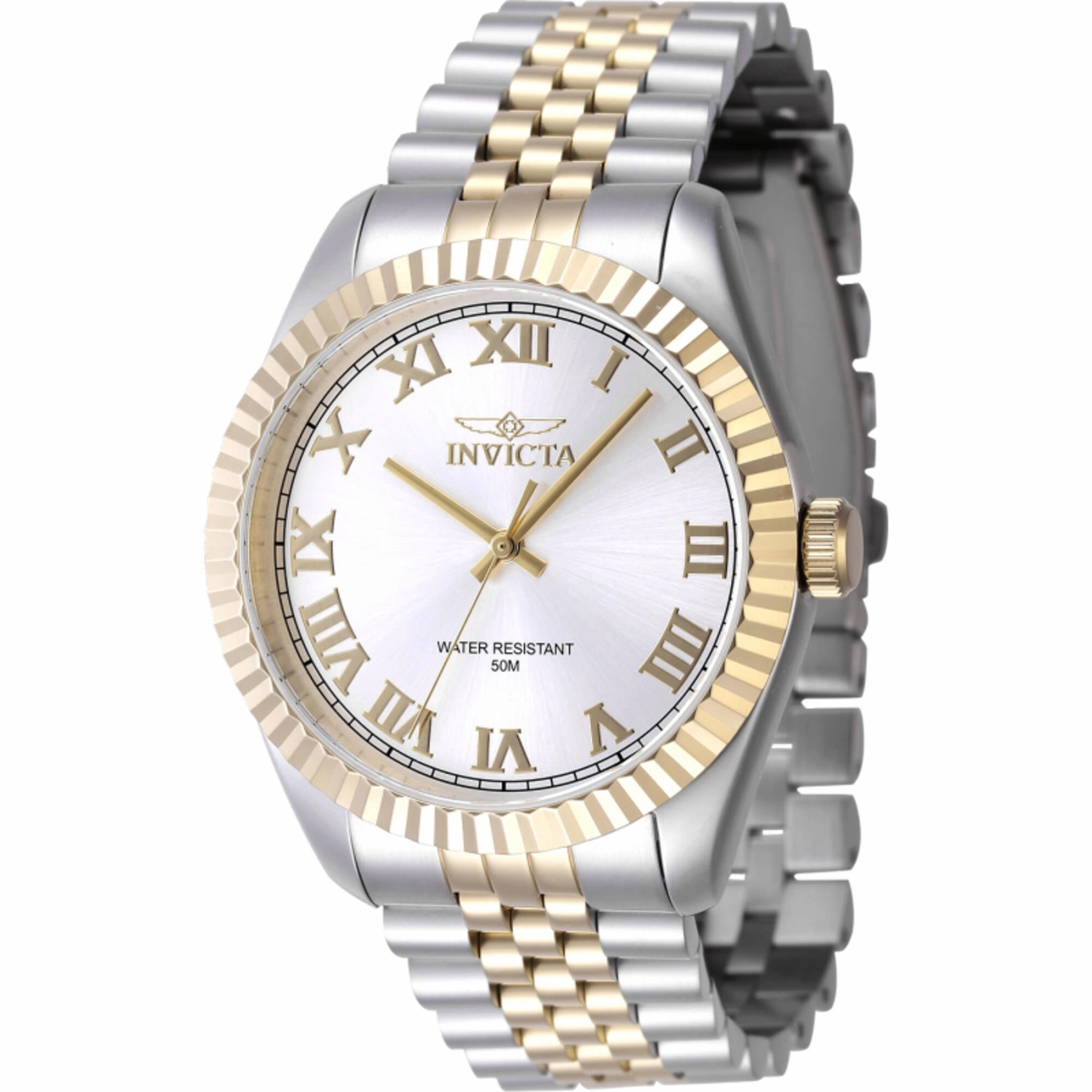 Invicta Men's Watch - Specialty Silver Dial Two Tone Steel Bracelet Quartz | 47402 Luxury Quartz Watch Quartz Watch Sale