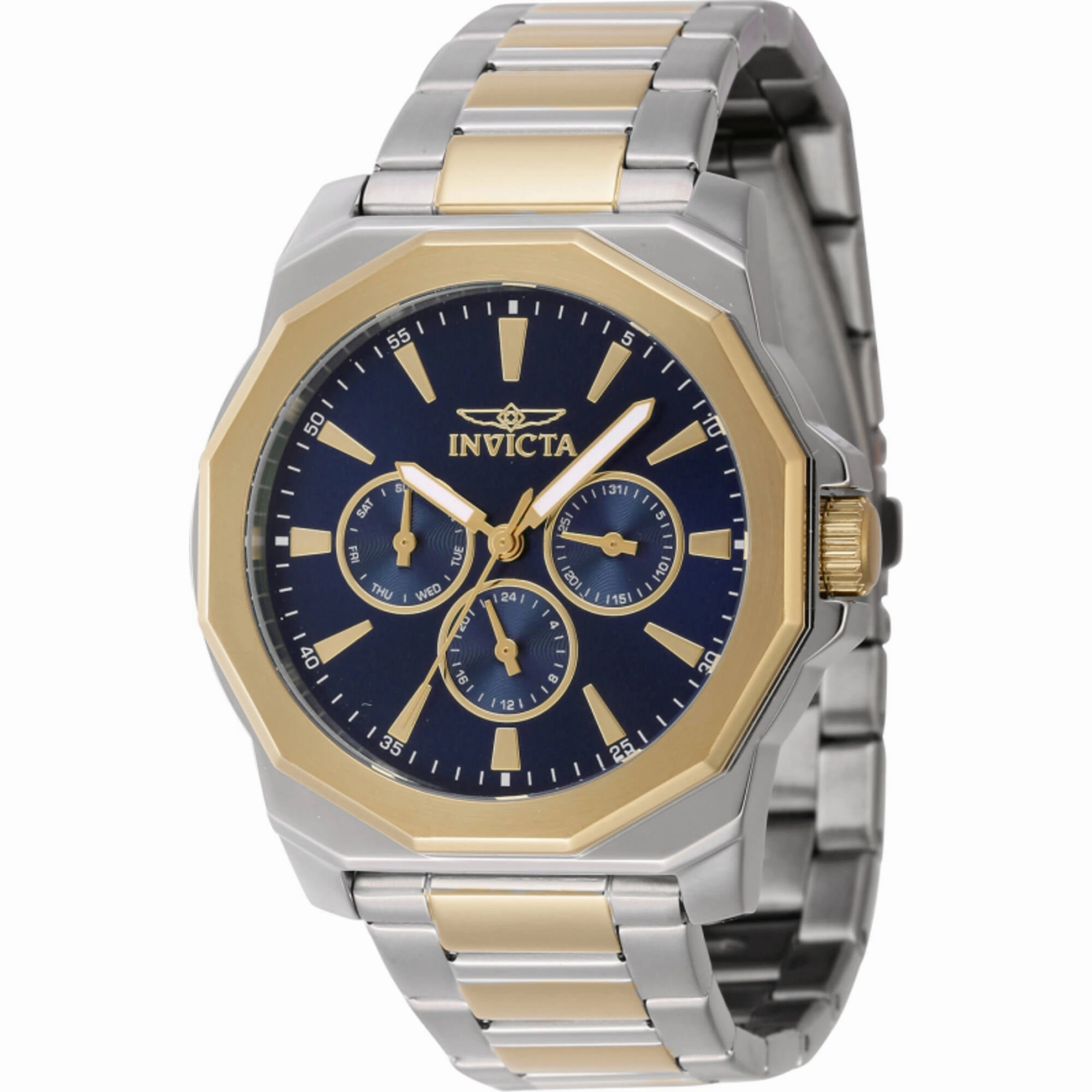 Invicta Men's Watch - Speedway Blue Dial Two Tone Stainless Steel Bracelet | 46848 men's watches best men's watches under $500 affordable men's watches men watches classic