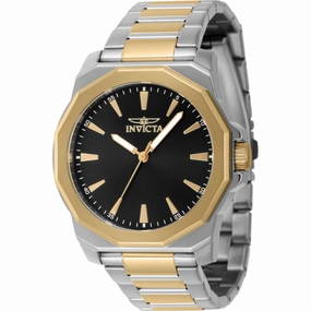 Invicta Men's Watch - Speedway Quartz Black Brass Dial Two Tone Steel Bracelet | 46834 Luxury Quartz Watch Quartz Watch Sale
