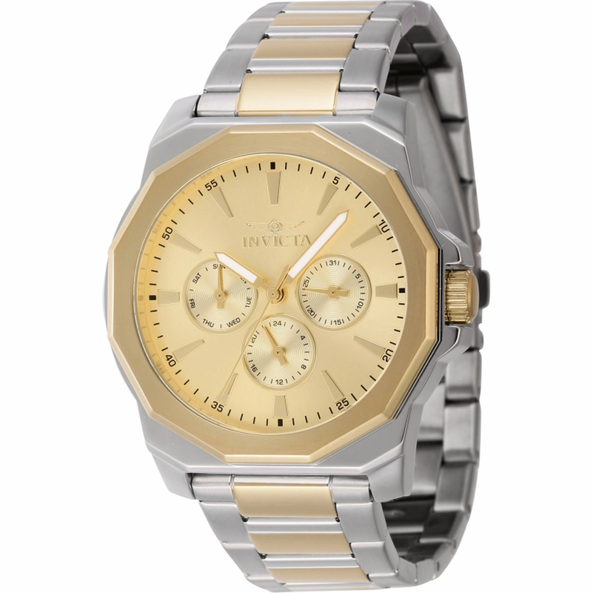 Invicta Men's Watch - Speedway Quartz Gold Tone Dial Two Tone Bracelet | 46846 Luxury Quartz Watch Quartz Watch Sale