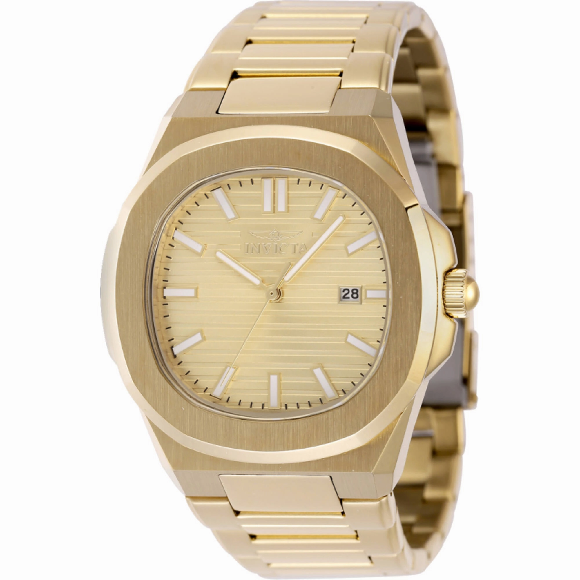 Invicta Men's Watch - Speedway Yellow Gold Plated Stainless Steel Bracelet | 48520 men's watches best men's watches under $500 affordable men's watches men watches classic
