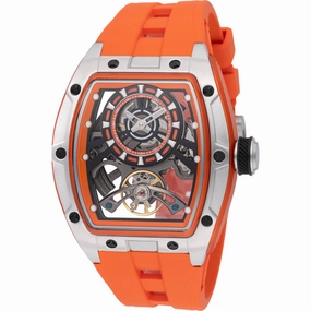 Invicta Men's Watch S1 Rally Automatic Orange Silicone Strap Chronograph 49034 men's watches best men's watches under $500 affordable men's watches men watches classic