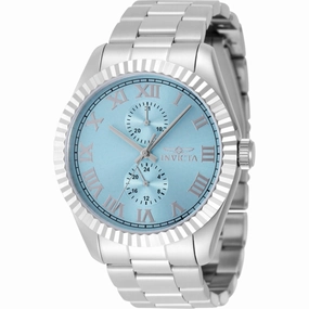 Invicta Men's Watch Specialty Tiffany Blue Dial Stainless Steel Bracelet 48903 Luxury Quartz Watch Quartz Watch Sale